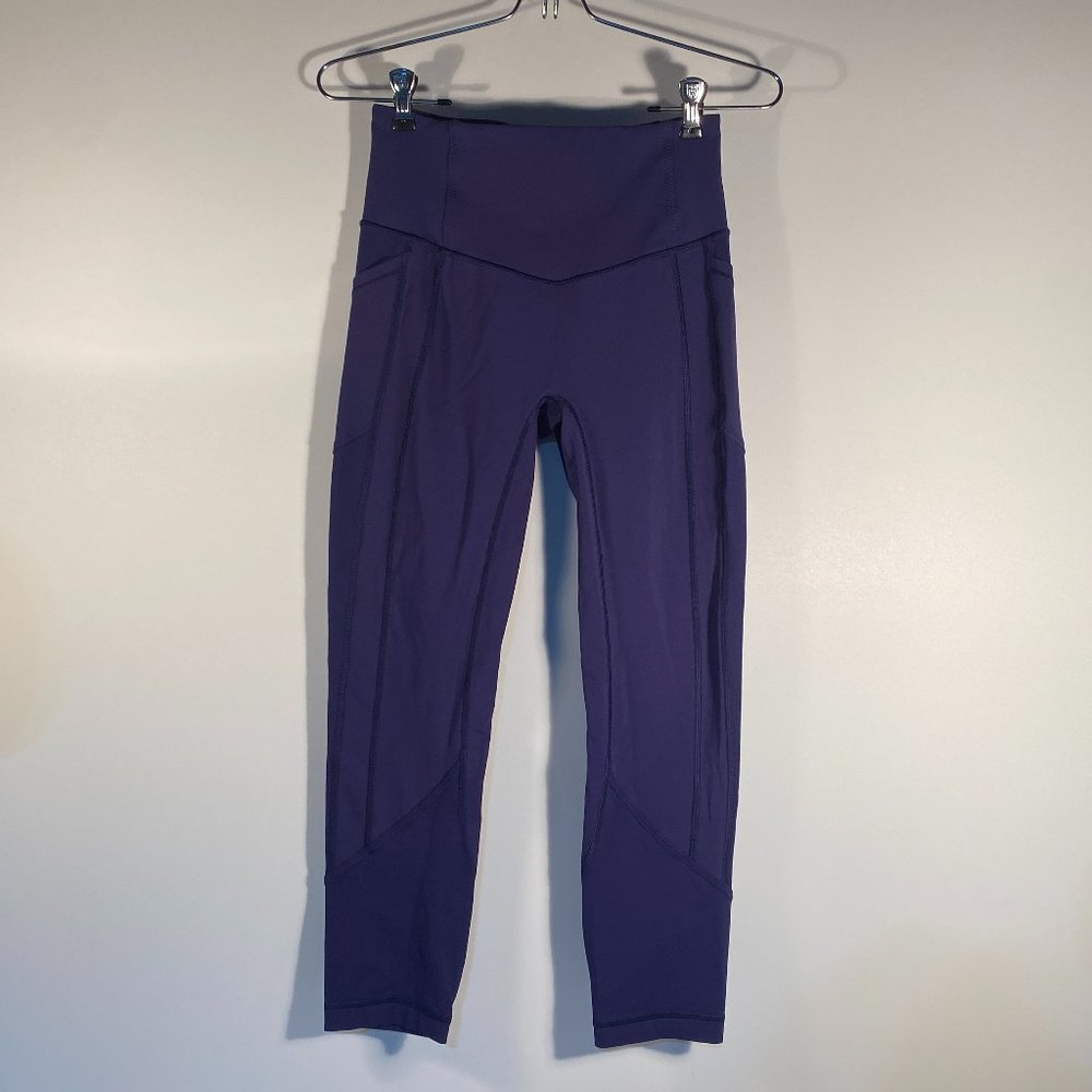 Lululemon Purple Legging Work Out Pants Women Size 6